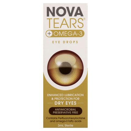 Novatears + Omega 3 Eye Drops, 3mL