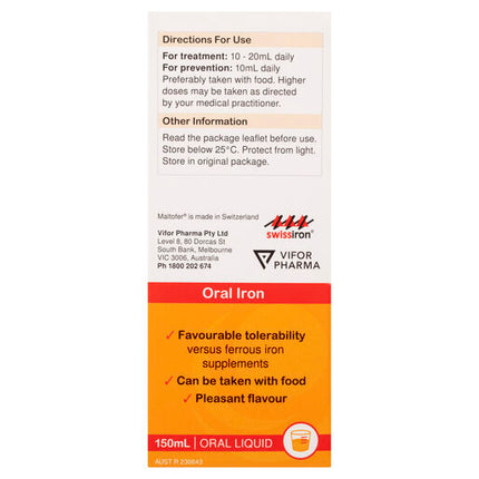 Maltofer Syrup Liquid 150mL