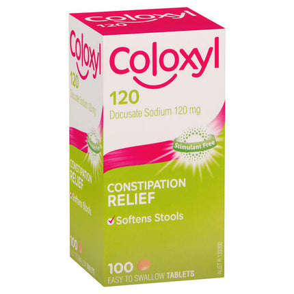 Coloxyl 120mg 100 Tablets