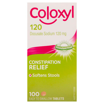 Coloxyl 120mg 100 Tablets