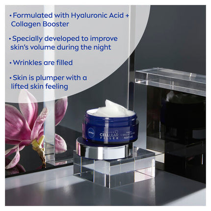 Nivea Hyaluron Cellular Filler Night Cream SPF15 50mL