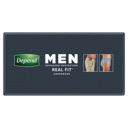 Depend Men Real Fit Underwear Medium 8 Pack