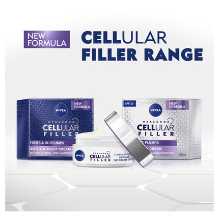 Nivea Hyaluron Cellular Filler Night Cream SPF15 50mL