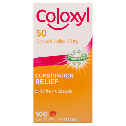 Coloxyl 50mg 100 Tablets