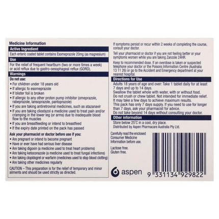 Zanzole 20mg 7 Tablets
