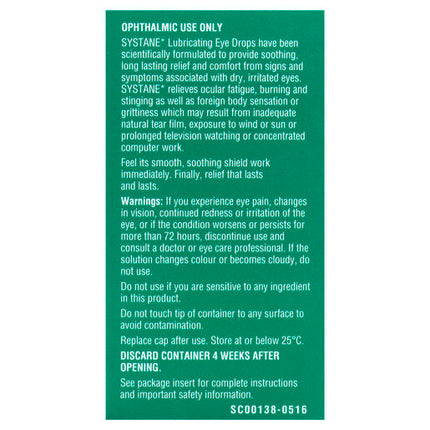 Systane Original Lubricating Eye Drops 15mL