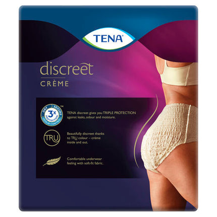 Tena Discreet High Waist Underwear Creme Super Medium 9 Pack