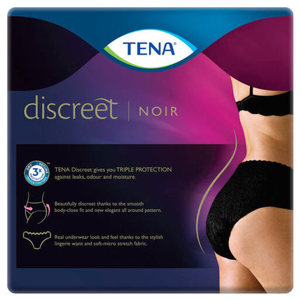 Tena Women's Pants Noir Low Waist Medium 10 Pack