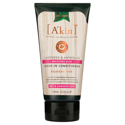 A'kin Moisture Rich Lavender & Anthyllis Leave-In Conditioner 150mL