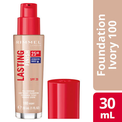 Rimmel Lasting Finish Foundation 25HR 100 Ivory