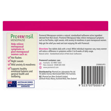 Promensil Menopause Tablets 30