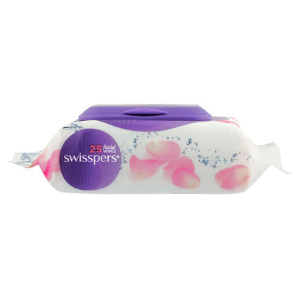 Swisspers Micellar and Rosewater Facial Wipes 25 Pack