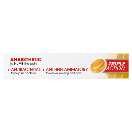 Difflam Plus Anaesthetic Sugar Free Lozenges Honey & Lemon Flavour 16 Lozenges