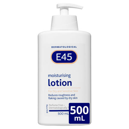 E45 Moisturising Lotion for Dry and Sensitive Skin 500mL