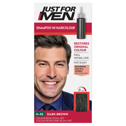 Just For Men Shampoo-In Haircolour H-45 Dark Brown