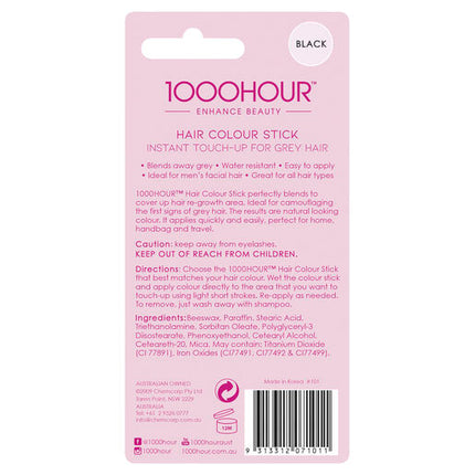 1000 Hour Hair Colour Stick Black