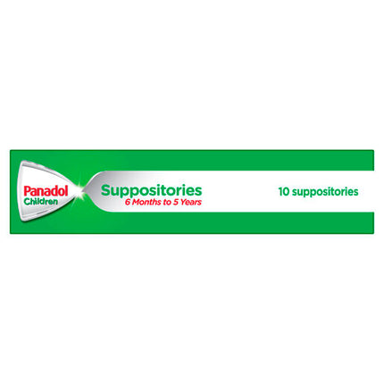 Panadol Children 6 Months to 5 Years Suppositories Paracetamol 125mg 10 Pack