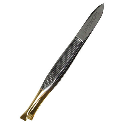 Manicare Gold Tipped Slant Tweezers