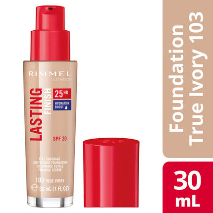 Rimmel Lasting Finish Foundation 25HR 103 True Ivory