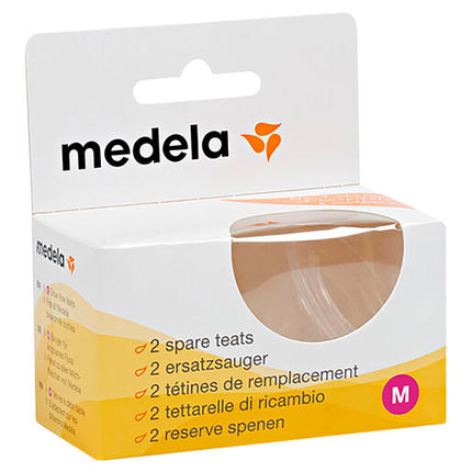 Medela Spare Medium Flow Teats 2 Pack