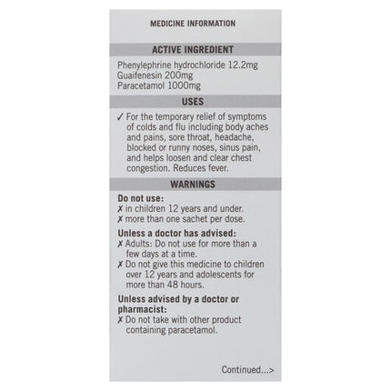 Lemsip Max Multi-Symptom Relief Lemon 10 Pack