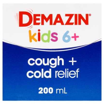 Demazin Kids 6+ Cough & Cold Relief Syrup 200mL