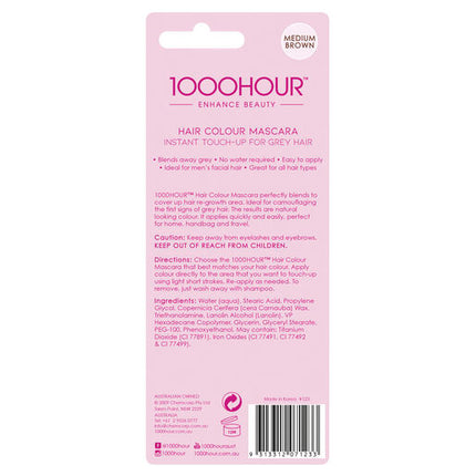 1000 Hour Hair Mascara Medium Brown