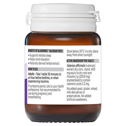 Blackmores Valerian Forte 30 Tablets