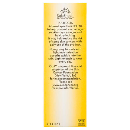 Olay Complete Defence Daily UV Moisturising Lotion Spf 30 Sensitive 75mL