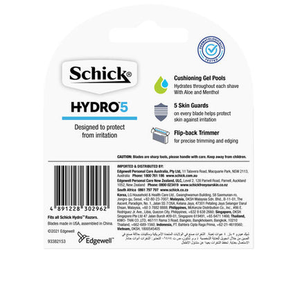 Schick Hydro 5 Refill Cartridges 4 Pack