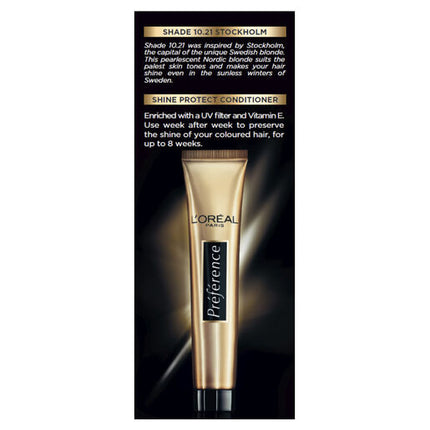 L'Oréal Paris Préférence Permanent Hair Colour - 10.21 Stockholm (Very Very Light Pearl Blonde)