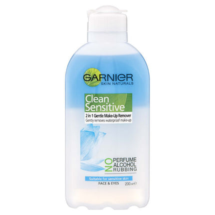 Garnier Clean Sensitive 2in1 Gentle Waterproof Make Up Remover