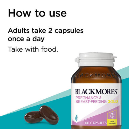 Blackmores Pregnancy and Breast-Feeding Gold 60 Capsules