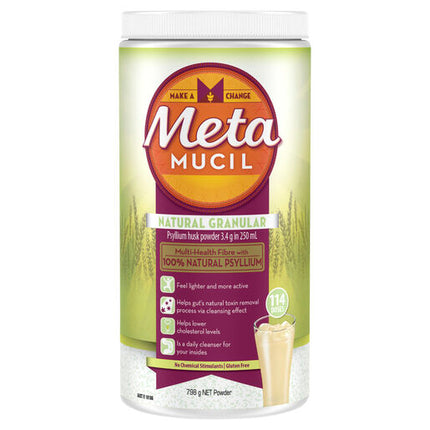 Metamucil Daily Fibre Supplement Natural Granular 114 Doses