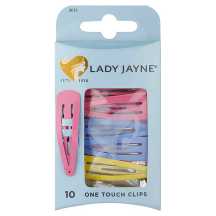 Lady Jayne Assorted One Touch Clips 10 pack