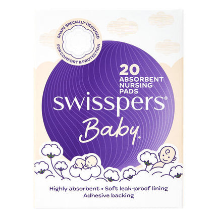 Swisspers Absorbent Nursing Pads 20 Pack