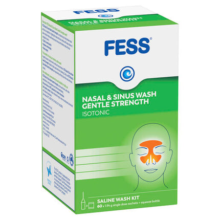 Fess Sinu-Cleanse Gentle Cleansing Daily Wash Kit 60 Pack