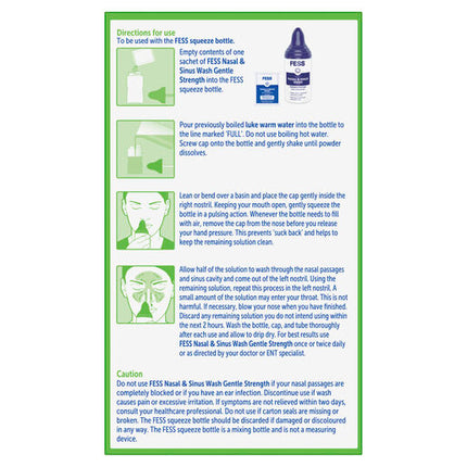 Fess Sinu-Cleanse Gentle Cleansing Daily Wash Kit 60 Pack
