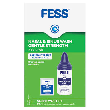 Fess Sinu-Cleanse Gentle Cleansing Daily Wash Kit 60 Pack