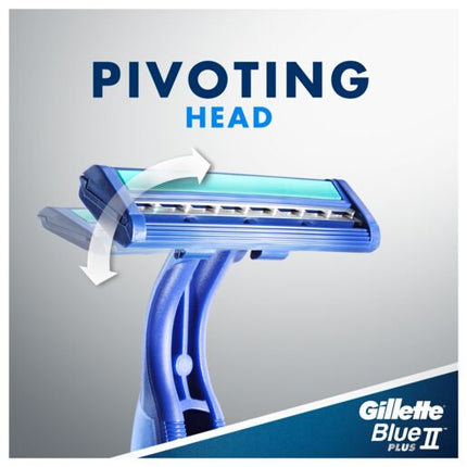 Gillette Blue II UltraGrip Pivot Disposable Shaving Razor 5 Pack