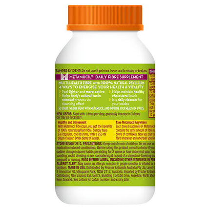 Metamucil Fibrecaps 100 Capsules