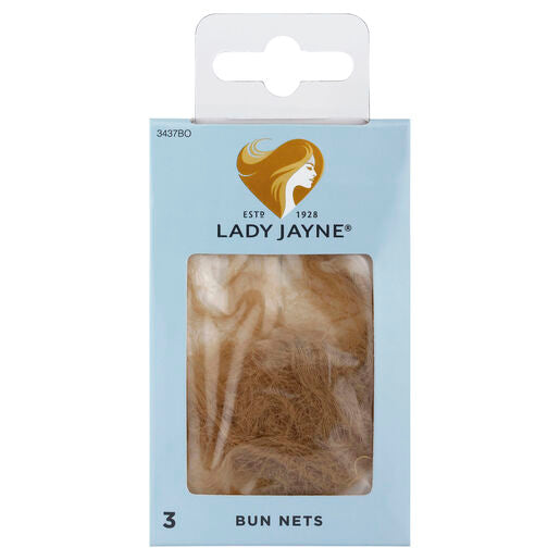 Lady Jayne Blonde Bun Nets 3 Pack