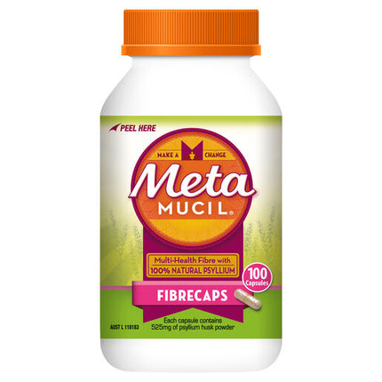 Metamucil Fibrecaps 100 Capsules