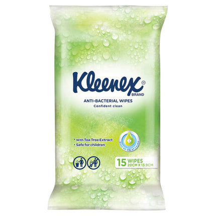 Kleenex Anti-Bacterial Wipes 15 Pack