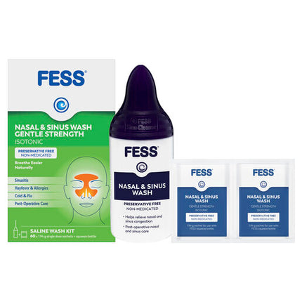 Fess Sinu-Cleanse Gentle Cleansing Daily Wash Kit 60 Pack