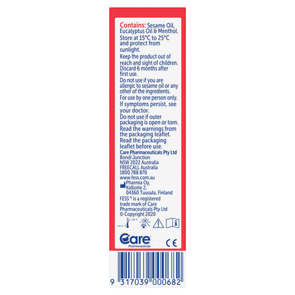 Fess Dry Nose Oil Nasal Spray 10mL