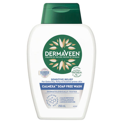 DermaVeen Sensitive Relief Calmexa Soap Free Wash 250mL
