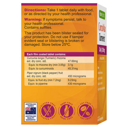 Naturopathica CurcuMax Turmeric Daily 3,100mg 80 Tablets