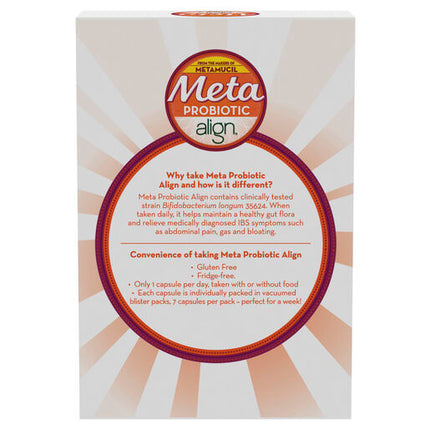 Meta Align Daily IBS Probiotics 28 Capsules