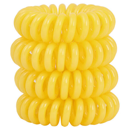 Lady Jayne Style Guards Yellow Spiral Elastics 4 Pack